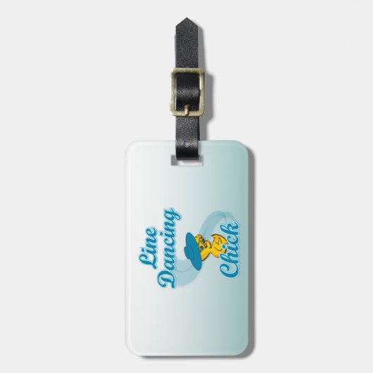 Lijn dansend chick #3 bagagelabel (Voorkant verticaal)