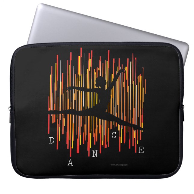 Lijn Danser (v3) Laptop Sleeve (Voorkant)