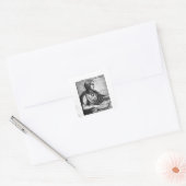 Lijn de Ouder Vierkante Sticker (Envelop)