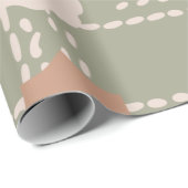 Lijn- en cirkelvormig patroonpapier cadeaupapier (Rol Hoek)