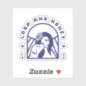 Lijn en honing vertegenwoordigen de Sticker van de (Vel)