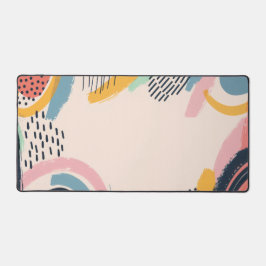 Lijn- en puntpatronen met tekstruimte bureaumat