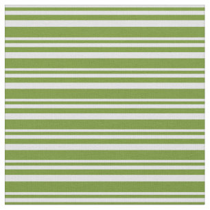 Lijn- en Stripespatroon met groene kleur Stof