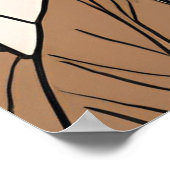 Lijn en Ziel – De Geest van de Afrikaanse Moedersc Poster (Hoek)