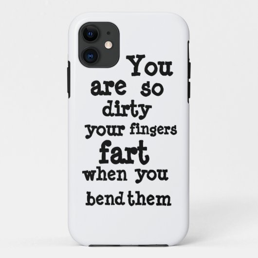 Lijn Farty Fingers Case-Mate iPhone Case (Achterkant)
