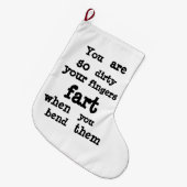 Lijn Farty Fingers Grote Kerstsok (Voorkant (Hangend))