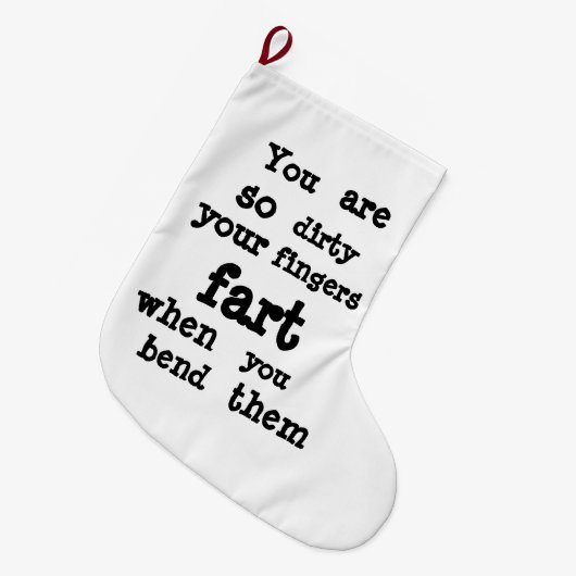 Lijn Farty Fingers Grote Kerstsok (Voorkant (Hangend))