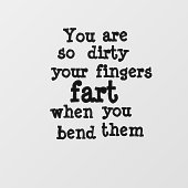 Lijn Farty Fingers Raamsticker (Vel)