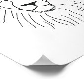 Lijn getrokken Lijn Poster (Hoek)