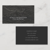 Lijn golven patroon visitekaartje (Voorkant / Achterkant)