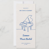 Lijn Grote Piano Muziek Overweging Programma Lijst (Voorkant)