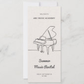 Lijn Grote Piano Muziek Overweging Programma Lijst (Voorkant)