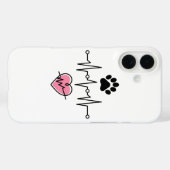 Lijn Hartpoten liefhebbers Case-Mate iPhone Case (Achterkant (horizontaal))