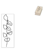 Lijn Illustratie Kunst Bloem Rubberstempel (Gestempeld)