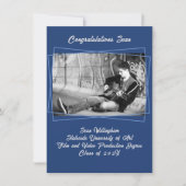 Lijn Kader Zoon Foto Afstudeer Aankondiging (Voorkant)