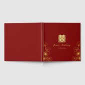 Lijn kersenbloesem Chinese bruiloft dubbel xi Gastenboek (Volledig)