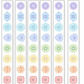 Lijn Kundalini Chakra Sticker (Voorkant)