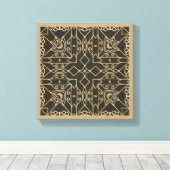 Lijn Kunst Abstract oorspronkelijk verblijf gecent Canvas Afdruk (Insitu (Houten vloer))