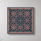 Lijn Kunst Abstract oorspronkelijk verblijf gecent Canvas Afdruk (Voorkant)