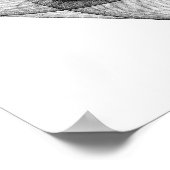 Lijn Kunst met acht symmetrie Poster (Hoek)