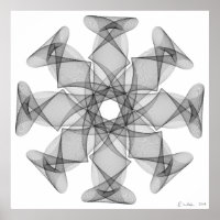 Lijn Kunst met acht symmetrie