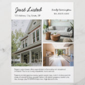 Lijn Kunst Overzicht Neutrale Makelaar Flyer (Voorkant)