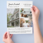 Lijn Kunst Overzicht Neutrale Makelaar Flyer (Hand)