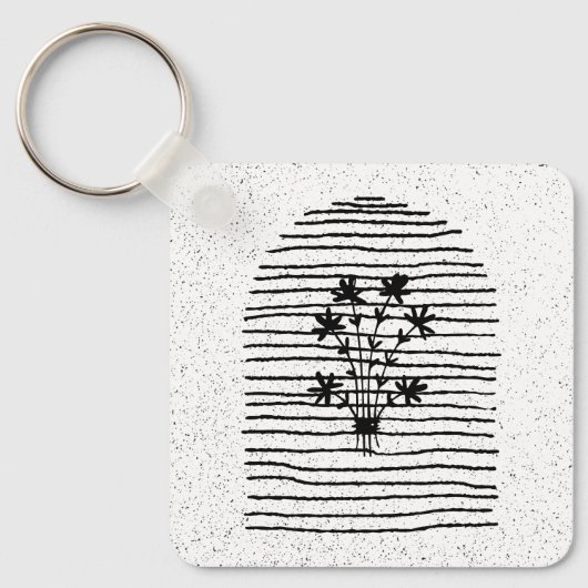 LIJN KUNSTBLOEM SLEUTELHANGER (Voorkant)