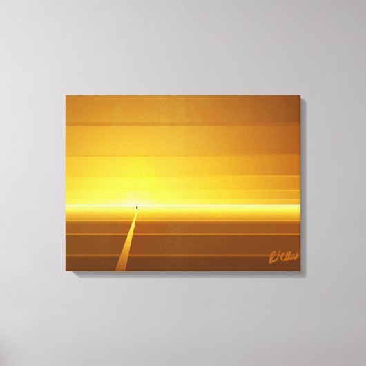 Lijn lopen canvas afdruk (Voorkant)