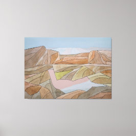 Lijn met verloren Waterverf Lijn afdrukken