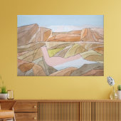 Lijn met verloren Waterverf Lijn afdrukken (Insitu (Woonkamer))