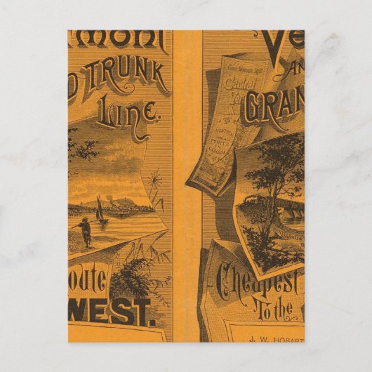 Lijn Midden-Vermont, Grand Trunk Briefkaart (Voorkant)