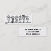 Lijn militaire Mannen Roepkaart Contactkaartje (Voorkant / Achterkant)