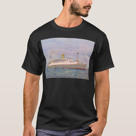 Lijn MV Maasdam, Nederland-Amerika T-shirt (Voorkant)