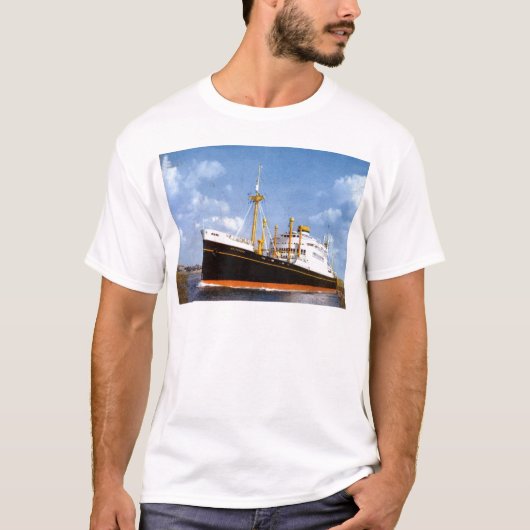 Lijn MV Weserdam, Nederland-Amerika T-shirt (Voorkant)