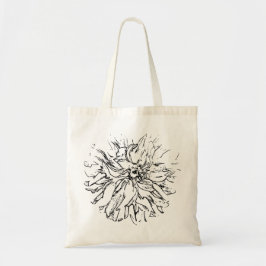 Lijn Natuurlijke Bloem Mooi Tote Bag