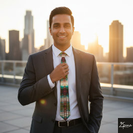 Lijn nucleaire explosie vol nek stropdas