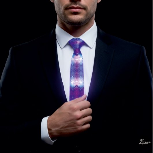 Lijn nucleaire explosie vol nek stropdas