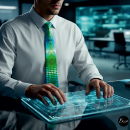 Lijn nucleaire explosie volle Stropdas