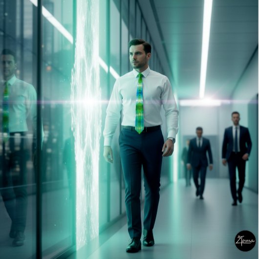 Lijn nucleaire explosie volle Stropdas