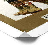 Lijn omhoog jongens (wit) poster (Hoek)