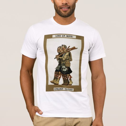 Lijn omhoog t-shirt (Voorkant)