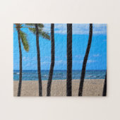 Lijn Palms - Beach - Ocean Puzzle Legpuzzel (Horizontaal)