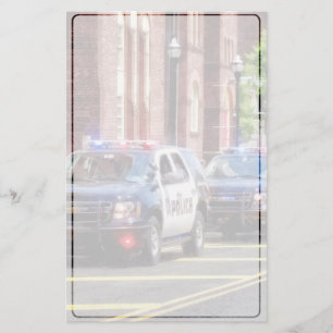 Lijn politieauto's briefpapier