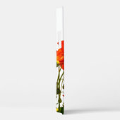 Lijn rode papaver, geïsoleerd, achtergrond, schoon Case-Mate iPhone case (Achterkant / Rechts)