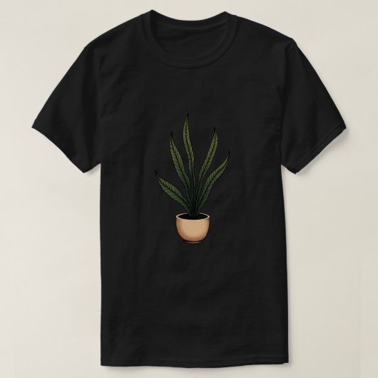 Lijn Slangenplant T-shirt (Design voorkant)