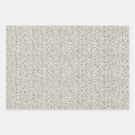 Lijn textuur minimalistisch rustiek inpakpapier vel (Voorkant 2)