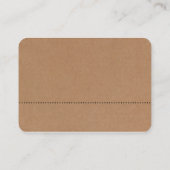 Lijn v2 - Cream en Black - Cardboard Visitekaartje (Achterkant)