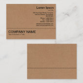 Lijn v2 - zwart - karton visitekaartje (Voorkant / Achterkant)