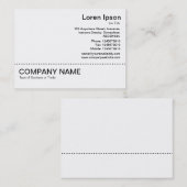 Lijn v2 - Zwart op wit Visitekaartje (Voorkant / Achterkant)